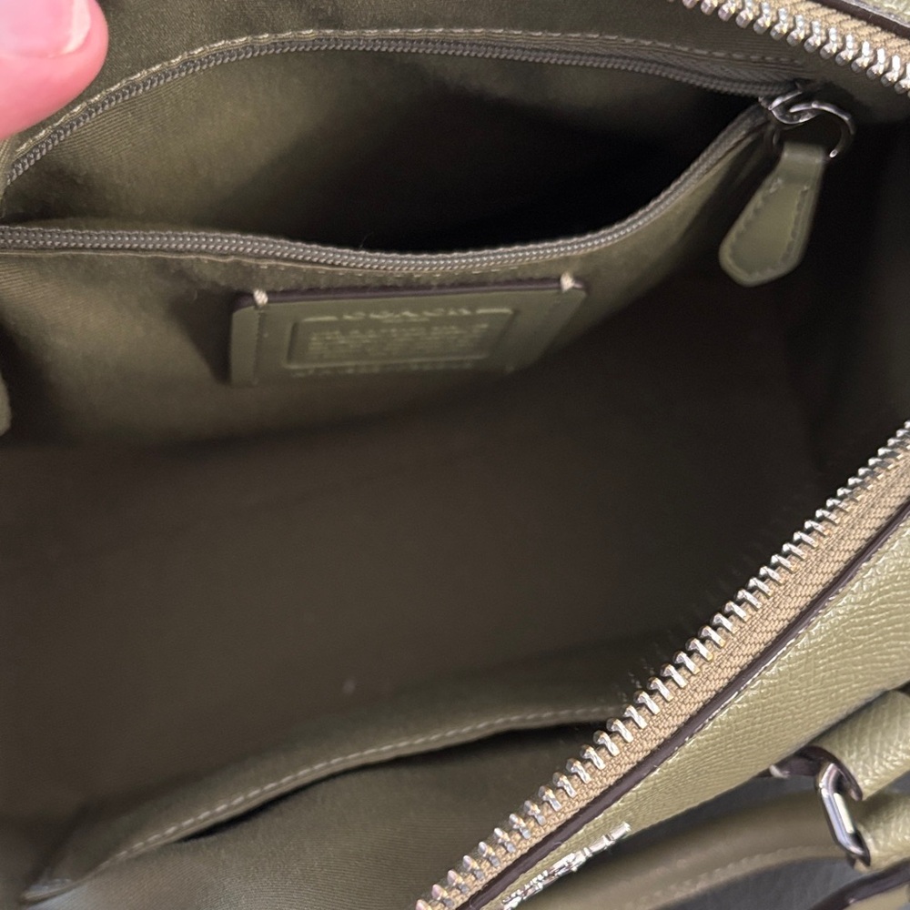 Coach Sage Green Leather Purse - Picture 5 of 6
